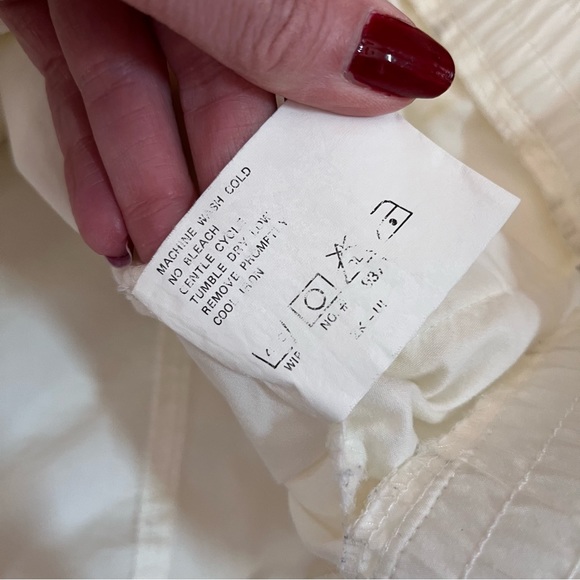 Vintage 80 90 Woolrich Oversized White Magenta Parka jacket with Hood Retro - Picture 16 of 16